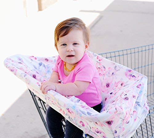 Carseat Cover for Girls - Includes Car Seat Strap Covers - Watercolor Floral - Kiddo Kind