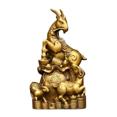 Artisanat créatif en métal et statue maison sous forme de mouton en cuivre pour offrir