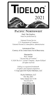 Spiral-bound Tidelog Graphic Almanac for the Pacific Northwest for 2021 Book