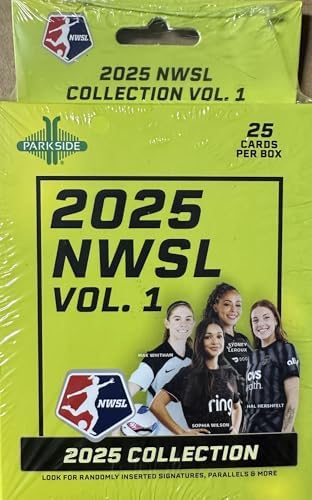 2025 NWSL Women’s Soccer Factory Sealed Hanger Box of 25 Cards with Possible Rookies, Parallels, Insert Cards, Signature Series Autographed Cards PLUS 2025 NWSL Women’s Soccer Factory Sealed Hanger Box of 25 Cards with Possible Rookies, Parallels, Insert Cards, Signature Series Autographed Cards PLUS