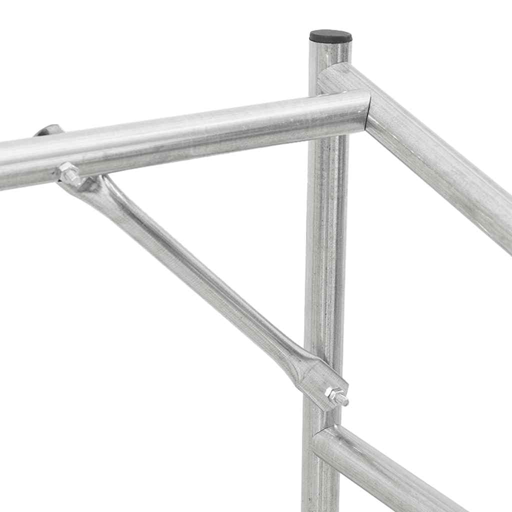 vidaXL Leñero Cubierta Lluvia 151x80,5x110,5 cm Acero galvanizado, Almacenamiento de leña, Soporte para leña para Chimenea, Almacenamiento de leña para Interior