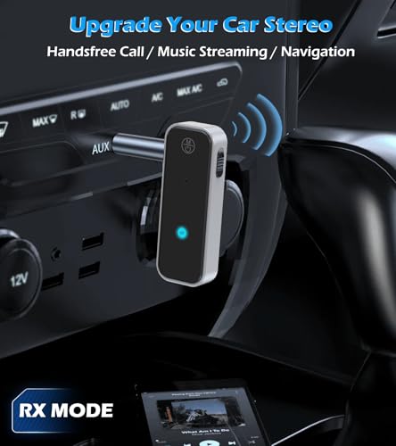 Kaiy Bluetooth 5.3 Transmitter Receiver, Aux Bluetooth Adapter For Car, Bluetooth Transmitter For Tv/Airpods/Headphone/Airplane thumb #3