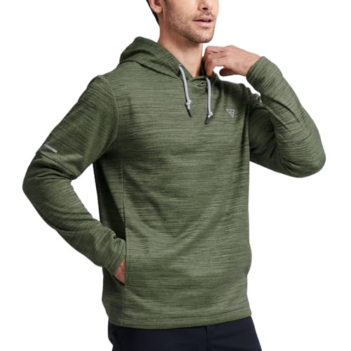 Image of M MAELREG Hoodies for Men Golf Fleece Hooded Sweatshirts Dry Fit Athletic Lightweight Casual Midlayer Mens Hoodies Pullover