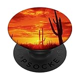 Arizona AZ Desert Cactus Sunset Sedona Western City Saguaro PopSockets PopGrip: Swappable Grip for Phones & Tablets
