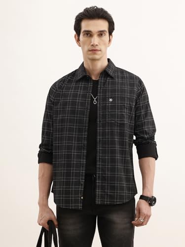 Image of WROGN Men's Shirt | All Over Checkered | Slim Fit