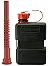 Produktbild FuelFriend®-Plus 1,0 Liter - Sonderserie Black - Klein-Benzinkanister Mini-Reservekanister + Flexibles Auslaufrohr
