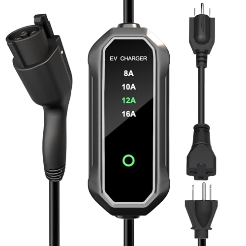 Level 2 EV Charger 16A 25ft, NEMA 6-20/5-15 Adapter