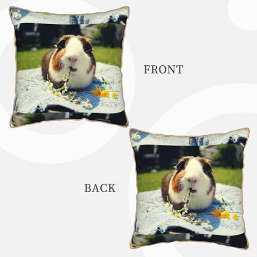 Housse de coussin cochon d'Inde velours finie la déco fade avec ce textile durable - 4