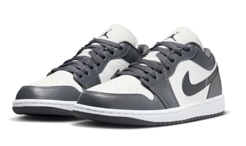 Nike Women's Jordan 1 Low Sail/Off Noir-Dark Grey-White (DC0774-102) (Sail/Off Noir-Dark Grey-White, US Footwear Size System, Adult, Women, Numeric, Medium, 8)2