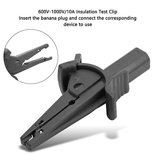 Banana Plug Test Clips 2-Pack with 4mm Jack Socket, Alligator Crocodile Clips for Electrical Testing Automotive Diagnostics - Image 4