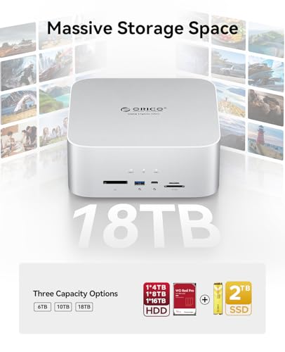 Orico Data Matrix Mini 10TB Externe Festplatte mit SSD und HDD