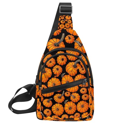 Bolso bandolera Helloween Pumkins, bolsa de hombro para hombre y mujer y mochila de viaje