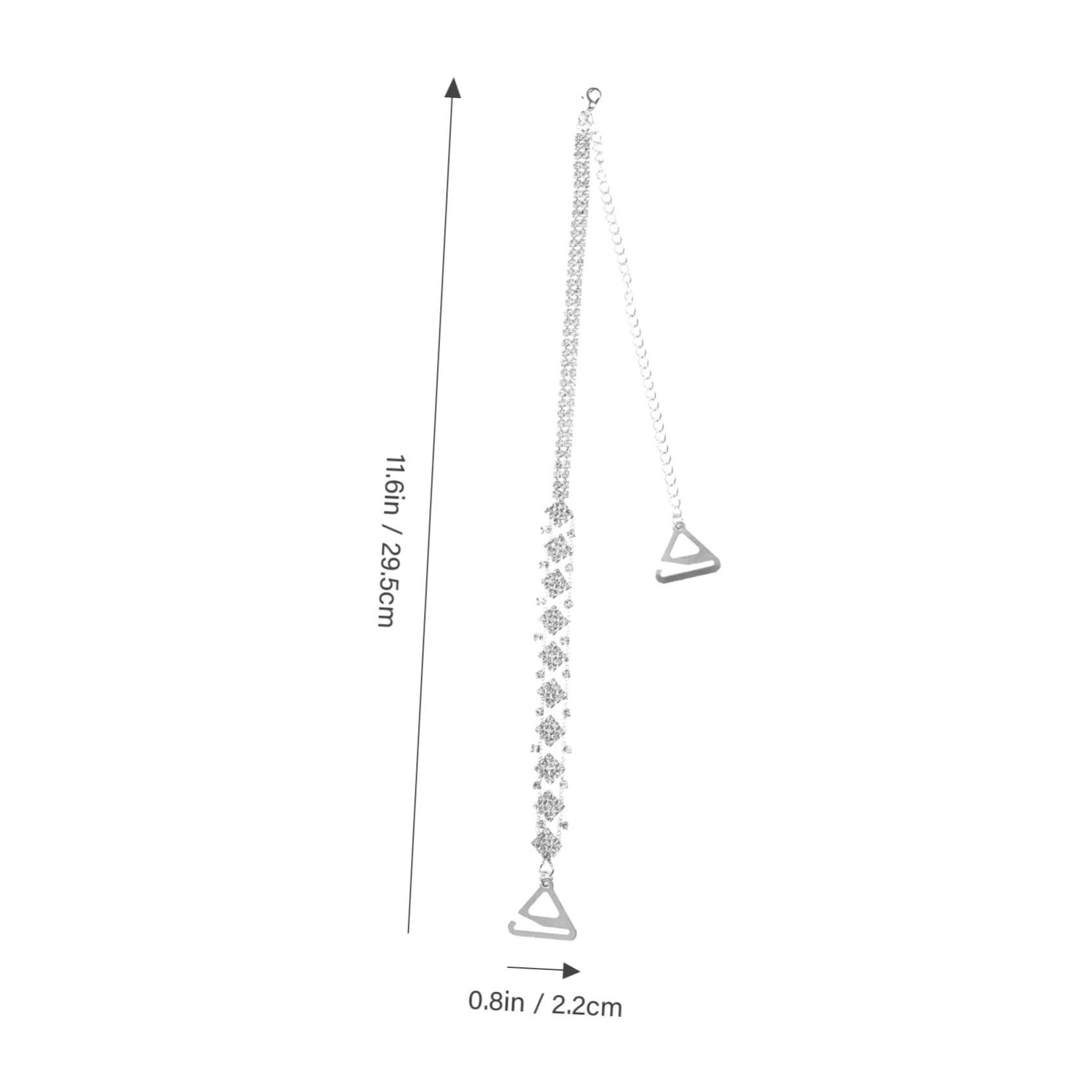 10piezas Sujetadores De Ropa Straps De Rhinestone Ajustables y Decorativos Perfectos Para Vestidos De Fiesta y Novia Material