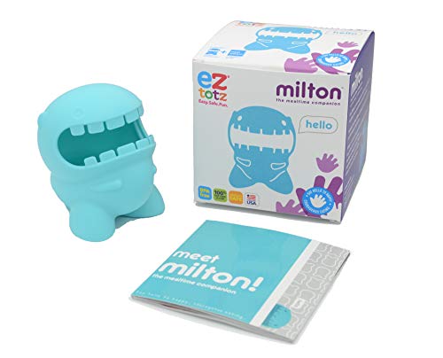 Image of EZTOTZ Meals with Milton - USA Made Toddler & Baby Products for Feeding Therapy - Encourage Your Picky Eater to Try New Foods with Our Mealtime Companion - 100% Food Grade Silicone Toys for Kids
