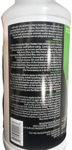 GHS Extenda Shield Fly Spray for Horses β Permethrin Insect Repellent β Kills & Repels Horse Flies, Mosquitoes, Ticks & Lice β 1L Pump Spray - 5
