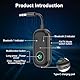 Ankilo Bluetooth 5.3 Adapter Transmitter & Sender für Flugzeug, 2 in 1Bluetooth Adapter mit Flugzeug,TV, Stereoanlage Splitter,für MP3 /MP4 Kopfhörer HiFi Lautsprecher, Laptop,TV