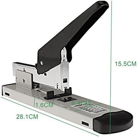 Heavy Duty Metal Adjustable Stapler Paper Bookbinding Stapling 100 Sheet Capacity Office School