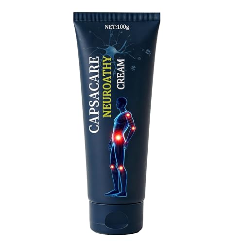 Capacare Neuropathy Relief Cream Capsaicin Arnica Menthol MSM Glucosamine for Feet Hands Legs Muscles Joints and Waist 100g (1pcs)