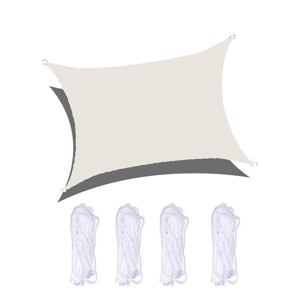 Voile d'ombrage imperméable grand format 4 x 6 m pour une terrasse élégante