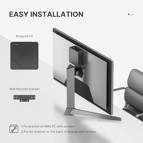 BOSGAME E4 Air Mini PC, AMD Ryzen 5 3500U 8GB DDR4 256GB SATA SSD - image 8