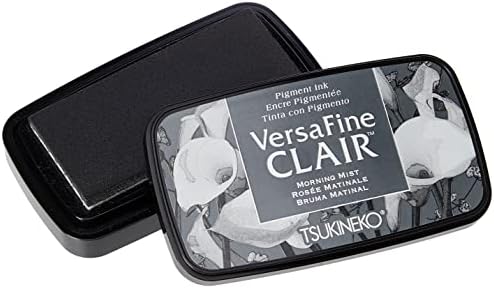 Tsukineko Morning Mist Versafine Clair Ink Pad, Synthetic Material, Grey, 5.6 x 9.7 x 2.3 cm