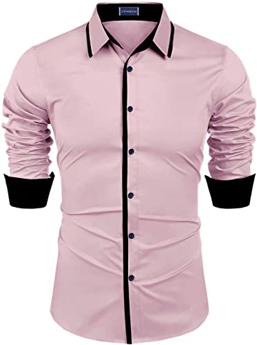 Image of Zombom Men's Regular Fit Cotton Blend Printed Full Sleeve Casual Shirts