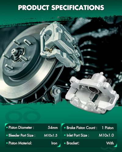 Image of SCITOO Front Disc Brake Calipers Assembly For Audi,For Volkswagen | Models - For A3 2010-2013,For Beetle 2012-2019,For Golf 2010-2014,For Jetta 2005-2018,For Rabbit 2006-2009 19B2974 19B2975