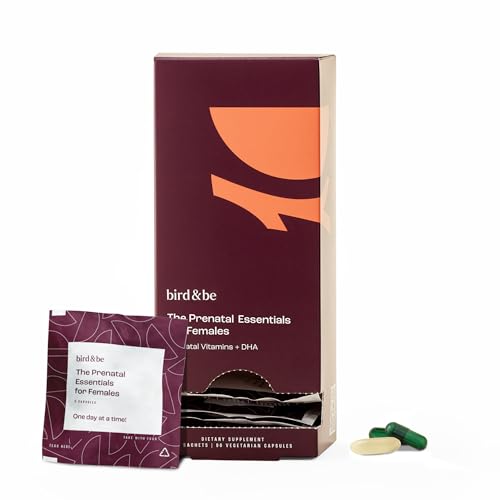The Prenatal Essentials for Females - Vitamins to Support Pregnancy - Folic Acid, Methylated Folate, DHA (Omega-3), Choline and More - 30-Day Supply