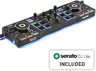 Hercules DJControl Starlight | Pocket USB DJ Controller with Serato DJ Lite, touch-sensitive