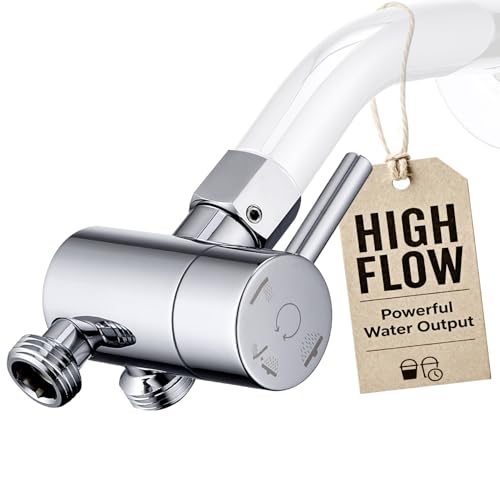 G-Promise Solid Metal High-Flow Shower Diverter Valve for Handheld and Fixed Spray Showerhead, G...