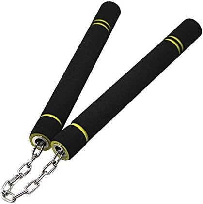 Fayscingo Foam Nunchucks Practical Portable Training Practice Nunchucks Martial Arts Nunchakus for Kids and Beginners (Black) - Image 4