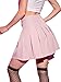 Casual High Waisted Pleated Loose Mini Skirt Skort for Women - Elegant Spring/Summer Fashion Pink