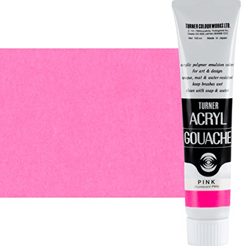 Turner's Color AG100025 Acrylic Gouache, Pink, 3.4 fl oz (100 ml)