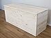 total wood 2012 Cassapanca in Legno 100x40x45 cm al Naturale Non trattato Anche su Misura