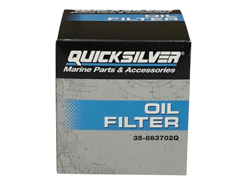 Cyclemax One Pack compatible with Quicksilver Oil Filter 35-883702Q Contains One Oil Filter and a Funnel