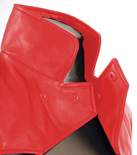 Womens Leather Shrug Lambskin Leather Crop Moto Bolero Shrug Red Jacket Slim Fit WJ0172