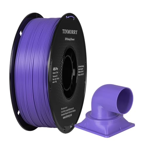 Image of TINMORRY ABS Filament 1.75 mm, ABS (Pro) 3D Printer Filament 1 kg, Good Heat Resistance, Strong & Durable, Dimensional Accuracy ± 0.03 mm, Purple