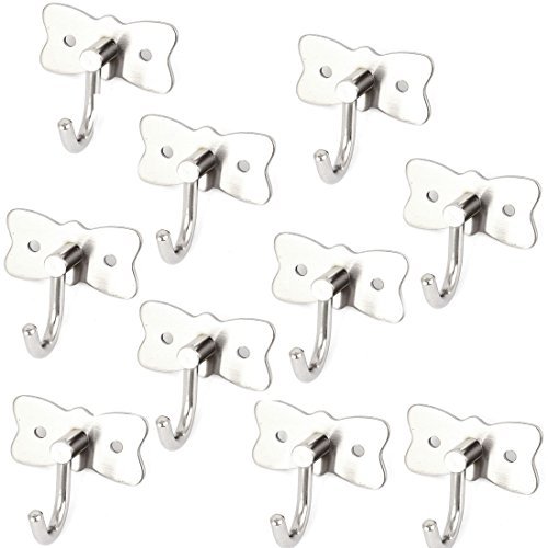 Clothes Garment Scarf Towel Bag Wall Mount Display Hook Hanger 10Pcs