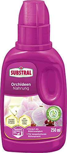 Substral Orchideen Nahrung, Flüssige Spezialnahrung für alle Orchideenarten mit natürlichen Biostimulanzien, 250 ml Flasche