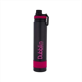 Dubblin Trump Stainless Steel Double Wall Vacuum Insulated BPA Free Water Bottle with Sipper & Anti Skid Bottom,Sports The Price In India