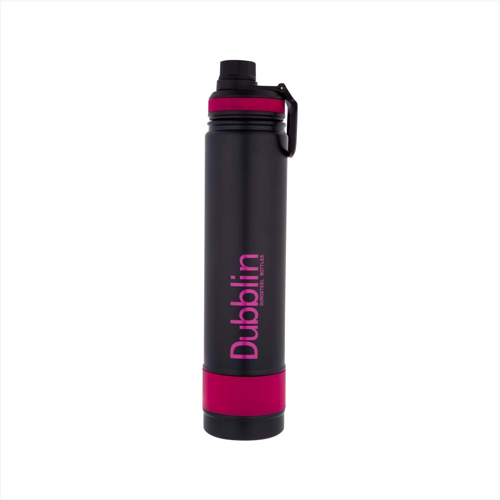 Dubblin Trump Stainless Steel Double Wall Vacuum Insulated BPA Free Water Bottle with Sipper & Anti Skid Bottom,Sports The...