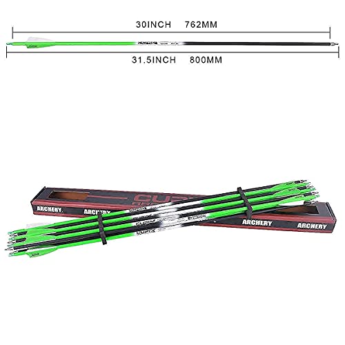 image for LWANO Carbon Arrow Archery 30inch Hunting Target Practice Arrows for C