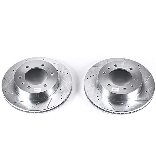 Image of Power Stop AR8769XPR Front Evolution Drilled & Slotted Rotor Pair For Hummer H3 2006-2010, Hummer H3T 2009-2010 [Model Specific]