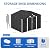8x10 FT Outdoor Storage Shed, Metal Garden Shed with Lockable Door & Breathable Vent, Waterproof Outside Tool Shed for Patio, Backyard(Black