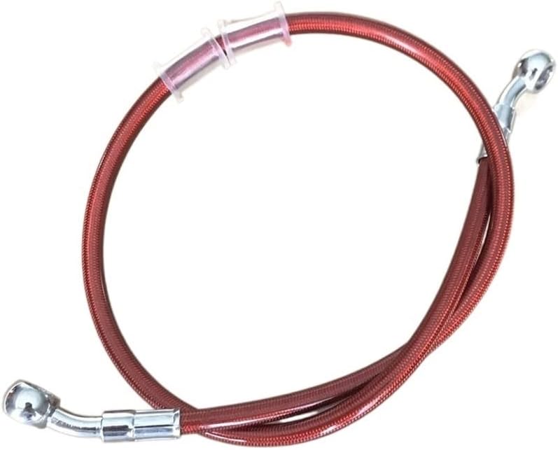 Motorcycle Brake line 1100mm - 2200mm Motorcycle Hydraulic Brake Hose Line Cable 10mm Banjo Pipe Line Stainless Steel Braided Brake Oil Hose Line