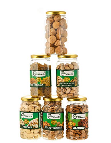 Image of NUTRI MIRACLE Rakhi Gift Box with Dry Fruits and Chocolates | Mixed Nuts Hamper for Raksha Bandhan |Festive Snack Pack