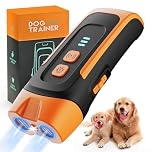 QEWEUUIE 2026 Anti Barking Device for Dogs - 40Ft Long Range -2 Modes Ultrasonic Dog Barking Deterrent Devices with LED Flashlight - Rechargeable Stop Barking Dog Device Indoor Outdoor for Dogs