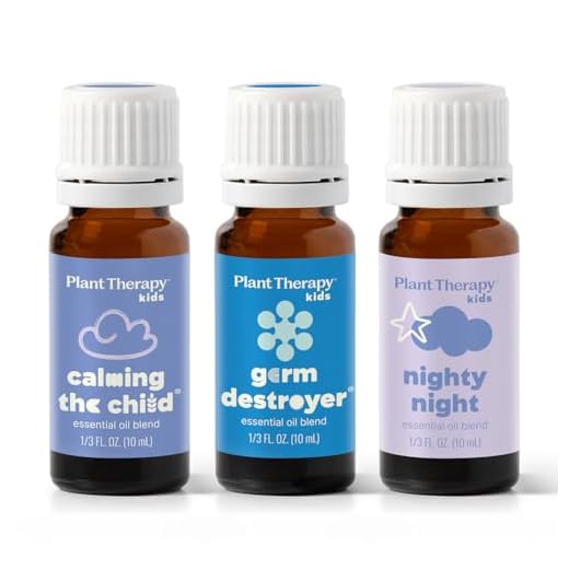Plant Therapy KidSafe The Essentials Blend Set 100% Pure, Undiluted, Therapeutic Grade, KidSafe Essential Oils for Calming, Sleep, and Immune Support, 10 ml (1/3 oz) Each