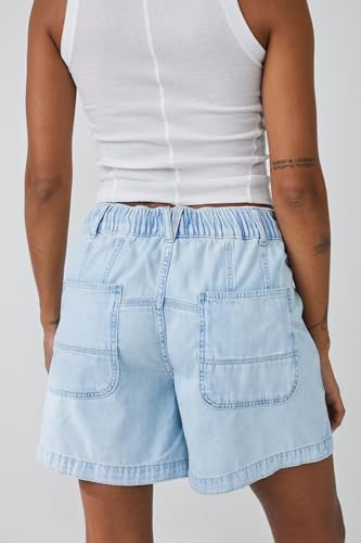 Lifeshe Women'S Summer Denim Shorts Casual Elastic Waist Jean Shorts With Drawstring thumb #1