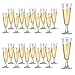 22 Stück 160ml Sektgläser,Mehrweg Champagnergläser,Hochwertig Sektflöten,Sektkelch für Geburtstag Party,Transparentes Sektglas,Klares Sektglas,für Sektempfang,Hochzeit,Geburt...